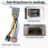 16Pin 2003-2009 2002-2010 2000-2007, 8Pin+8Pin Aftermarket Wiring Harness for Jeep Dodge Chrysler Android Car Stereo