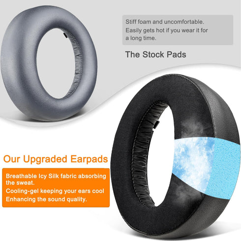 SOULWIT Earpads Cushions Replacement for Sony Playstation 5 Pulse PS5 3D Wireless Headset, Noise Isolation Foam