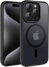 CACOE iPhone 15 Pro Max Magnetic Case 2023, 6.7", Shockproof, Anti-Fingerprint, MagSafe & Car Mount Compatible, Black.