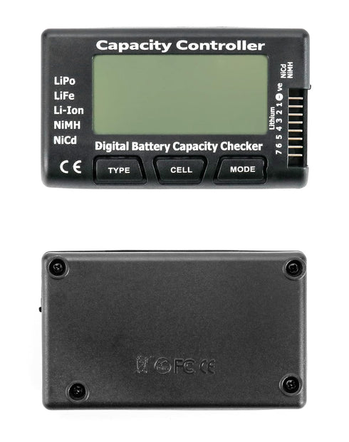 QWORK RC Cellmeter 7 Digital Battery Capacity Checker, Controller Tester Voltage Tester Battery Capacity Checker for LiPo Life Li-ion NiMH Nicd Battery