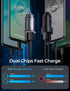AINOPE Super Fast Car Charger USB Fast Charge 45W All Metal Adapter for iPhone 15/14/13/12/11/Samsung S24/S23