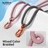 SURPHY Phone Lanyard Crossbody, Adjustable Cell Phone Lanyard with 2 Pack Phone Tether Tab, Two-Color Braided Phone