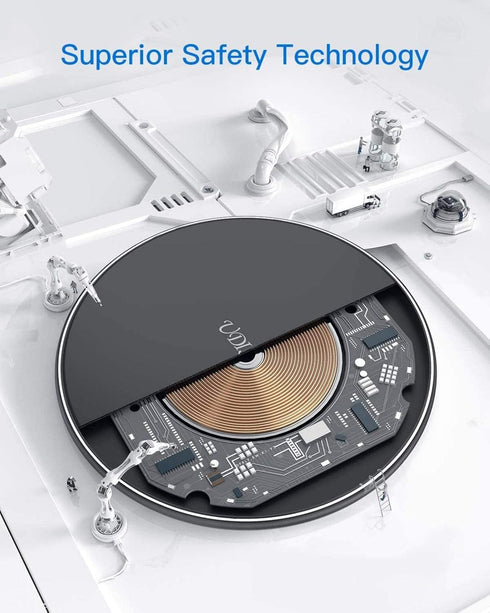 15W Wireless Charger Fast Charging Pad Slim Quick Charge Compatible with LG Velvet 5G, V30, G6 Phones