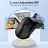 ABCPOW 2.4GHz 3 4 1600 Wireless Mouse for Laptop Computer Mouse Wireless, Computer Mice Adjustable DPI Office Cordless