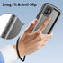 SPORTLINK Compatible with iPhone 12 Mini Waterproof Shockproof Case, Full Body Heavy Duty Rugged Protection