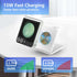 2 in 1 Foldable Travel Wireless Charger for Samsung Galaxy Z Flip - Fast Charging Station for Galaxy Z Flip 6/5/4/3,