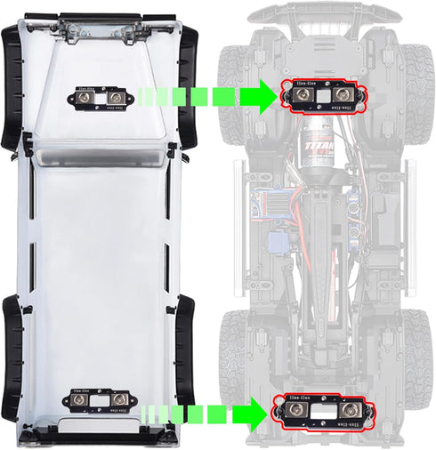 TRX4 4Pcs 55-85mm 1/10 SCX10 TRX4 TRX6 SCX10 90046 D90 86100 TRX4 Body mounts Adjustable Magnetic Body Post Mount Car