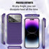 Losin Heat Dissipation Phone Case for iPhone 14 Pro Max, Slim Borderless Shockproof Cover with Window Glass Camera Lens