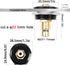QIANRENON Gold Plated RCA Embedded Threaded Fixed Adapter, RCA Female to Female Panel Mount AV Connector