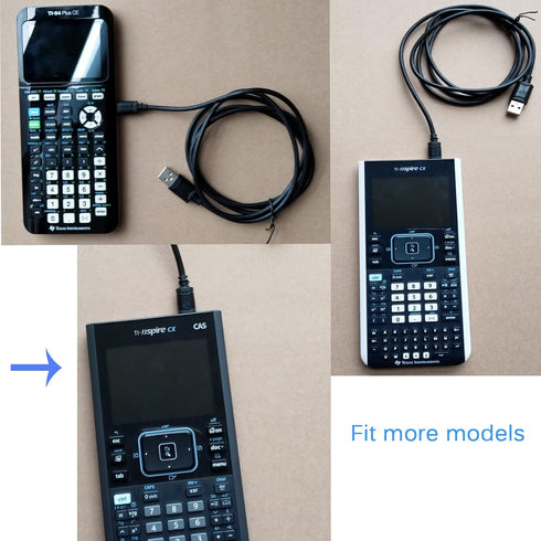 USB Charger Cable Compatible with TI-84 Plus CE Graphing Calculator | TI-84 Plus, TI-84 Plus C Silver Edition, TI 89