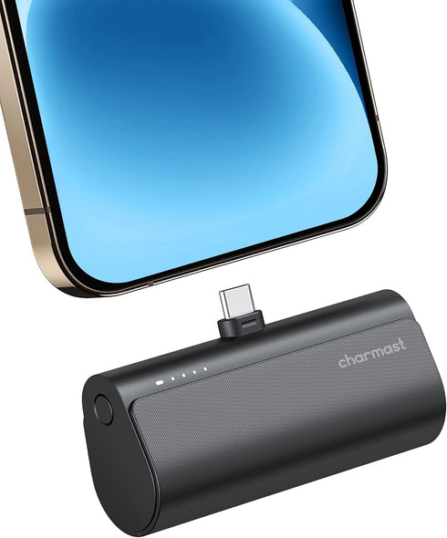 charmast Portable Charger USB C for iPhone 17/16/15, 5000mAh Fast Charging Power Bank