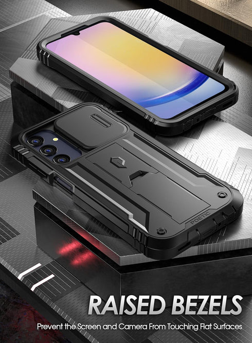 Poetic Revolution Case for Samsung Galaxy A25 5G, Full-Body Military Grade Rugged Shockproof Cover with Kickstand
