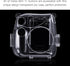Fintie Clear Protective Case for Fujifilm Instax Mini 7+ Camera, Crystal Hard Shell Cover with Removable Rainbow Strap