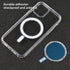 XZC Mag Safe Magnet Sticker, Strong Magnetic Cover Sticker for Mag Safe DIY Wireless Charging for iPhone (2Pcs)
