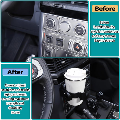 2 1 2020-2026 Car Multi-Function Drink Cup Phone Holder, in Bolt-on Stand Bracket Organizer, Cell Phone Mount