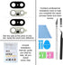 2 PCS ASDAWN Back Rear Camera Lens Glass Replacement for Google Pixel 7 with Pre-Installed Adhesive, 6.3 Inches Pixel 7