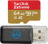 SanDisk Extreme 64GB Micro SD Memory Card for GoPro Hero 9 Black, UHS-1 U3/V30 A2 4K, Bundle with Reader