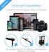 Universal Travel Adapter, 220V to 110V Voltage Converter with 6A 4-Port USB Charging for 150+ Countries