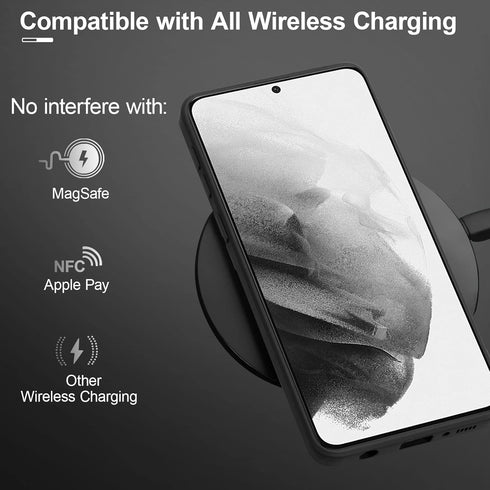 UEEBAI Slim Liquid Silicone Case for Samsung Galaxy S9, Shockproof Full Body Protection with Anti-Scratch Microfiber