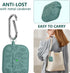Flower Engraved Airpod Case for 3rd Generation with Cleaner Kit, Keychain, Silicone Cover for Women, Pine Green