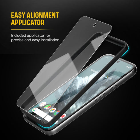 magglass Screen Protector for Google Pixel 9 Pro, Fingerprint Compatible, Full Coverage HD Glass