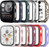 12 Pack Tempered Glass Screen Protector for Apple Watch Series 8 & 7 41mm, JZK Hard PC Full Coverage Slim Guard Bumper