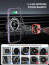 Wireless Car Charger with Fast Max 36W QC3.0 Adapter, Magnetic Magsafe Mount, Retractable Phone Holder for iPhone