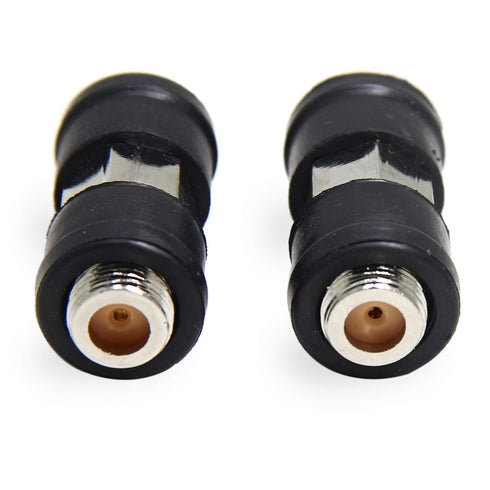 Outdoor Coaxial Cable Connector, 2-Pack RG6 Coax Coupler Barrel, F Female to Female Extension Connector 3GHz Weatherproof for Outdoor RG6 Cable, TV Cable
