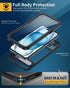Lanhiem 15 IP68 15, 6.1 Inch for iPhone Case with Kickstand, Waterproof Dustproof Built-in Screen Protector, Full Body