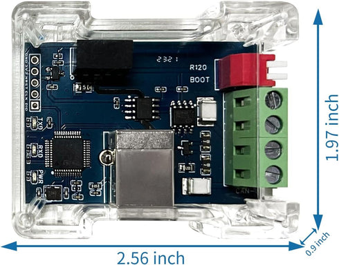 DSD TECH SH-C30G USB to CAN Adapter, Isolated Based on Canable