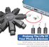 Ordilend iPhone Cleaning Kit,Charging Port Cleaning for Phone iPad Watch, Repair & Restore Cleaner for iPhone Speaker & Lightning Charger Cables, Snowflake Cell Phone Cleaning Kits