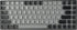 YMDK 128 PBT Double Shot ANSI ISO OEM Profile Pudding Keycaps for MX Mechanical Keyboard 61 68 87 104 (128 Black Gray)