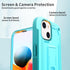 URBANITE iPhone 13 Case - Sky Blue, Military Grade Shockproof, Kickstand & Screen Protector for 6.1" Apple iPhone 13.