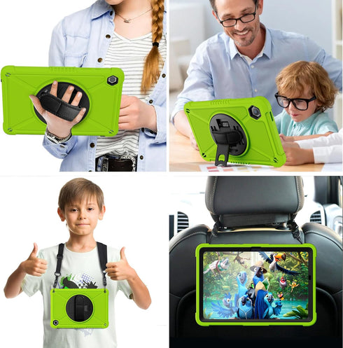 ZtotopCases for Samsung Galaxy Tab A9+ 11'' 2023, Shockproof Hard Case with Screen Protector, Green