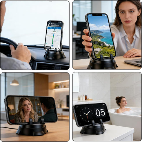 hinbkenla 360 360 Rotation,360 Car Phone Holder Degree Rotation,Car Phone Holder Rotation Phone Holder Car Slip Free