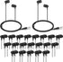 Macarrie 20 Pack Kids Earbuds Bulk 3.5mm Wired Earphones without Mic for School, Classroom, Students, Adults Gifts,