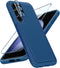 FNTCASE Samsung Galaxy S23-FE Case: Rugged Dual Layer Heavy Duty, Military Grade Shockproof, 6.4" Blue, Non-Slip