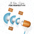 Earth-Budz Genuine Wood Earbuds | in-Ear Noise-Isolating Headphones with in-line Microphone (Blue Skies)