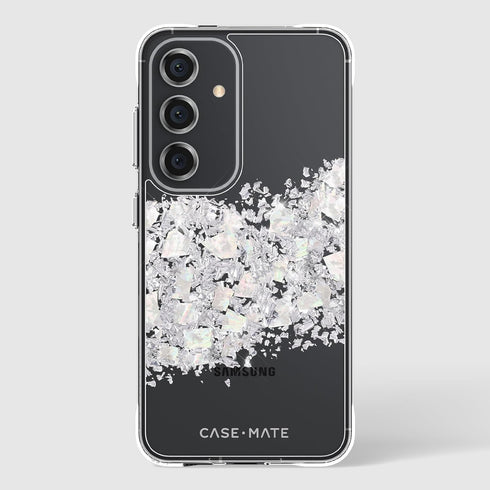 Case-Mate Samsung Galaxy S24 Case - 6.2", Touch of Pearl, 12ft Drop Protection, Luxury Bling Glitter Case