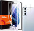 MP-MALL 4 Pack Flexible TPU Film Screen Protector and Camera Lens Protector for Samsung Galaxy S21 Plus 5G