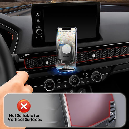 pop-tech Car Phone Mount for Pop Socket: Strong Adhesive Cell Phone Holder for Automobile Dashboard - Adjustable Dash