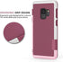 Jeylly S9 Case, Galaxy S9 Case with 2 Pack HD Soft Screen Protector, Contrasting Colors Ultra Slim One-Piece Anti-Slip Rugged Soft TPU Bumper Shockproof Case Cover for Galaxy S9 - Wine