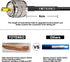 Ham Radio Coax Cable - RG58 50 Ohm, 23M (75FT), with 4-Pack Adapters for CB and Amateur Radio