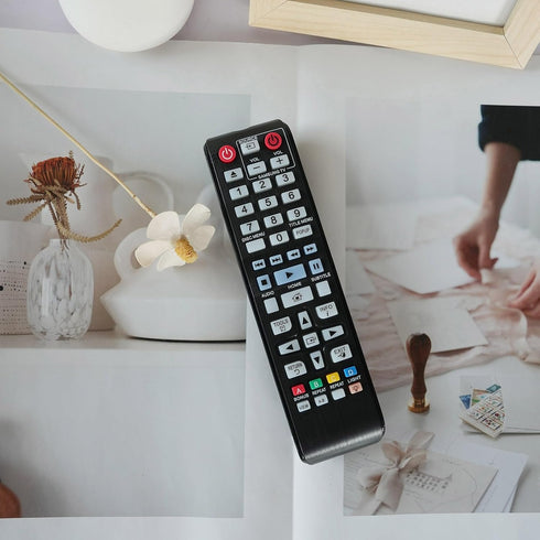 Replacement Remote Controller for Samsung BD-HM57C, BD-F5100, BD-H6500/ZA, BD-F5100/ZX DVD Blu-Ray Player
