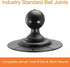 iBOLT 25mm / 1 inch Ball to Strong VHB Adhesive Mount Base - Adapter for 1 inch / 25 mm mounts