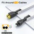 Delamu 157in 1 W0.55 H0.4in, Cord Covers for Wires on Wall, Cord Hider for Cord, Paintable Cable Hider, Cable