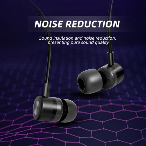 EP-06 Metallic Wired Earbuds, In-Ear Earphones with Build-in Microphone, Noise Isolating Headphone, 3.5mm Jack Long