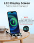 Magnetic USB C Charger Cable 2 in 1, 2-Pack PD 100W (5A) Nylon Braided USB C to USB C/Lightning Fast Charging Cable for