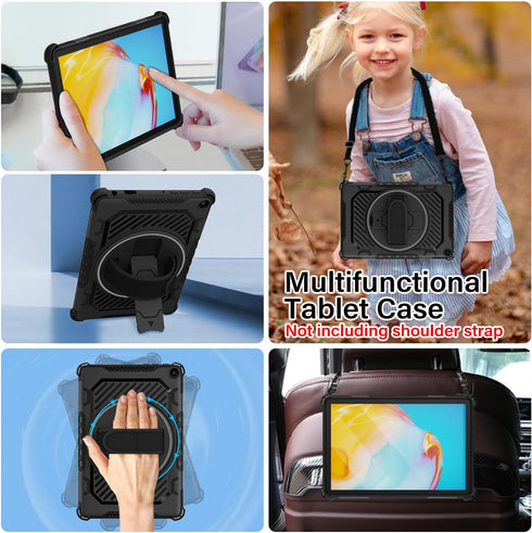 2023 Release FlreHD 10 Tablet Case 13th Generation with 360 Rotating Kickstand Hand Strap (No Screen Protector, for