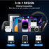 Magnetic Charging Cable 5-Pack, 540° Rotating Magnetic Phone Charger Cable with LED Light for Micro USB, USB C,